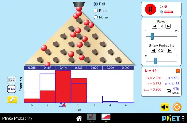 Xác suất Plinko